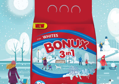 Прах за пране Bonux 3в1 Polar Ice Fresh